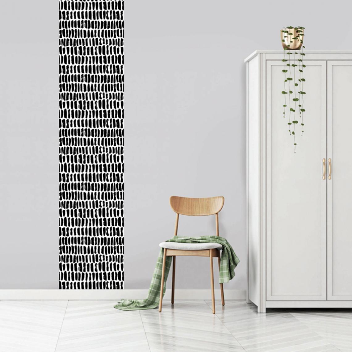 Rendez Vous Deco - Lé vertical Nero 60 x 270 cm - Papier peint