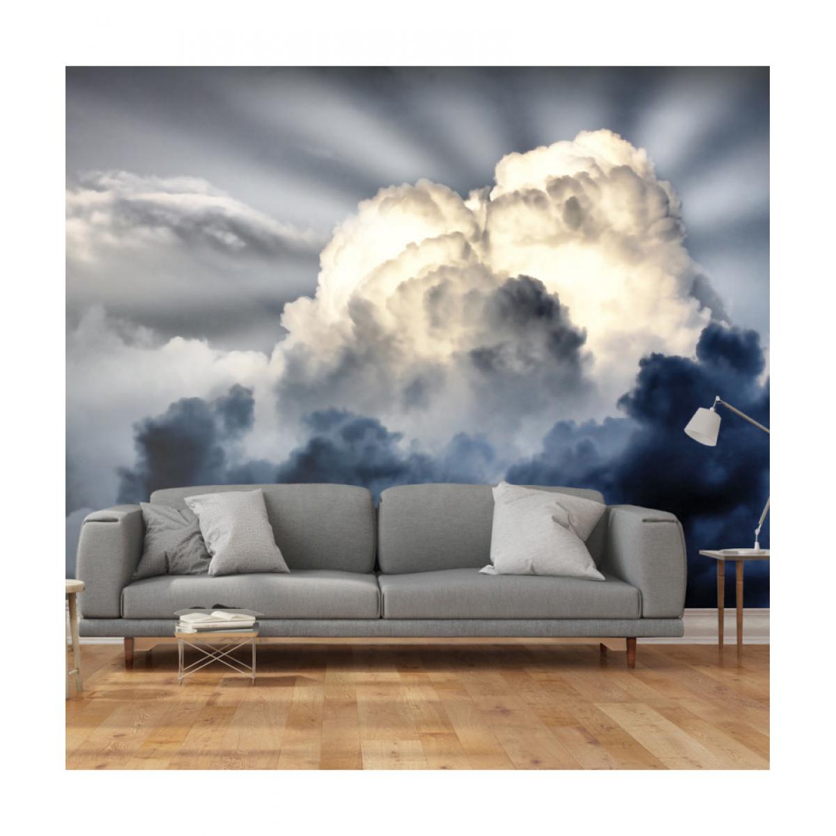 Artgeist - Papier peint - Rayons de soleil sur un ciel nuageux 250x193 - Papier peint