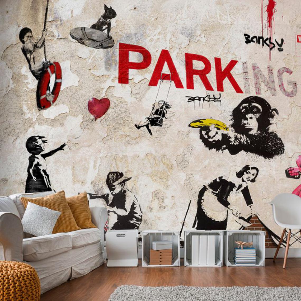 Artgeist - Papier peint - [Banksy] Graffiti Collage .Taille : 100x70 - Papier peint