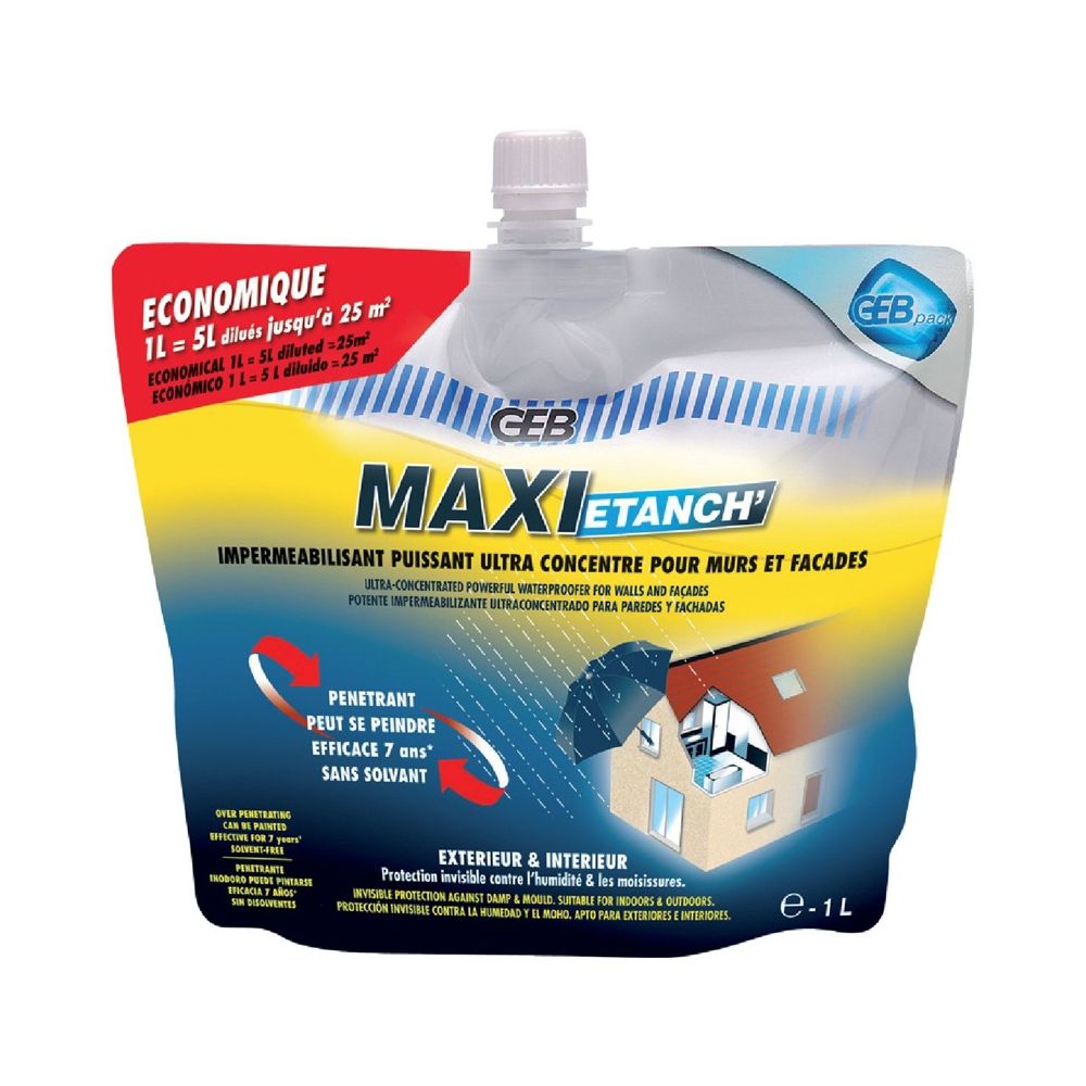 Geb - GEB - Maxi'Etanche 1 L - Mastic, silicone, joint