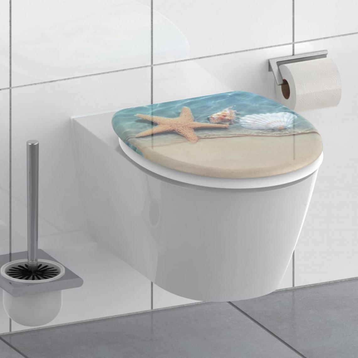 Schutte - SCHÜTTE Siège de toilette avec fermeture en douceur BEACH - Abattant WC