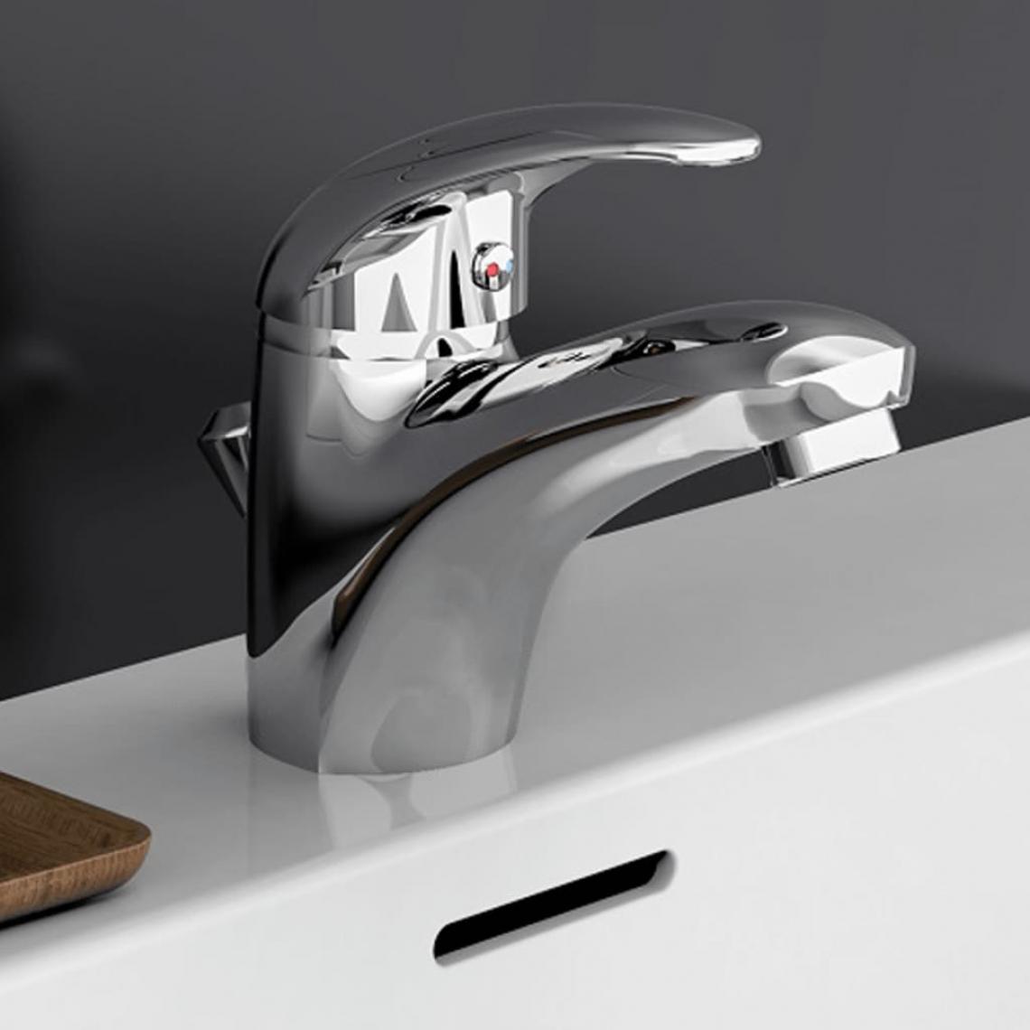 Schutte - SCHÜTTE Mitigeur de lavabo à économie d'eau AQUA 2 SAVE Chrome - Mitigeur douche