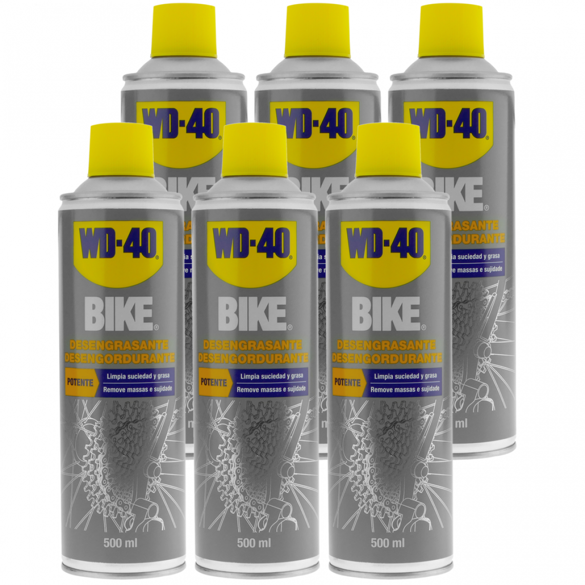 Wd-40 - Dégraissant BIKE 500 ml (boîte de 6 unités) - Mastic, silicone, joint