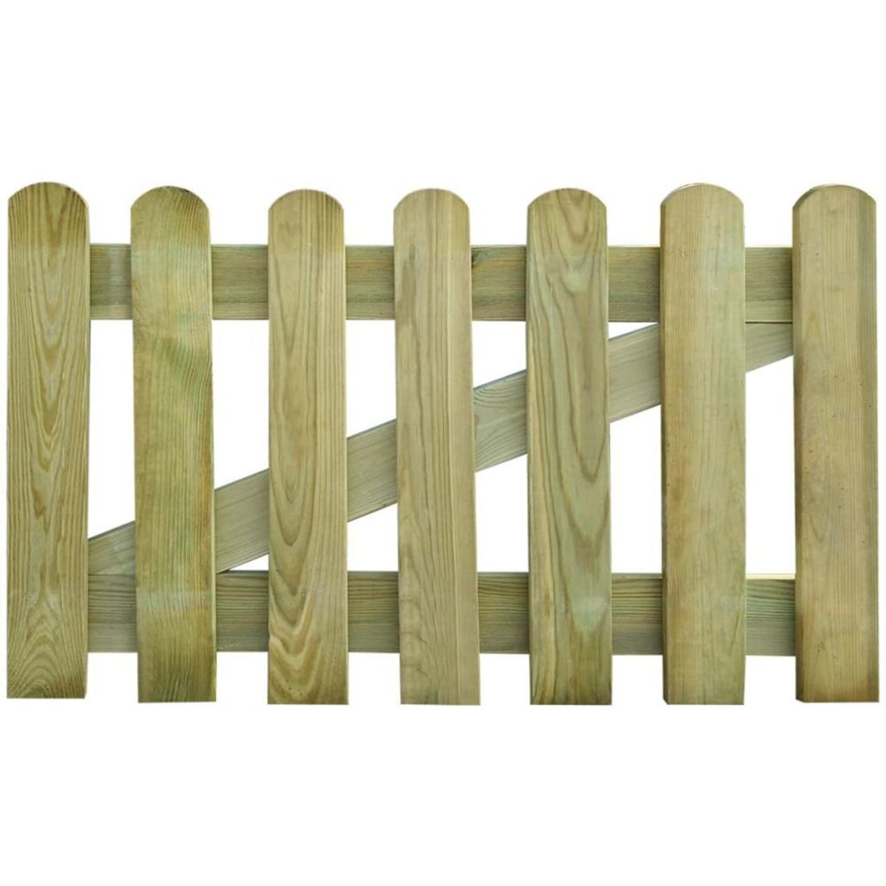 Vidaxl - Portillon en bois 100 x 60 cm | Brun - Portillon