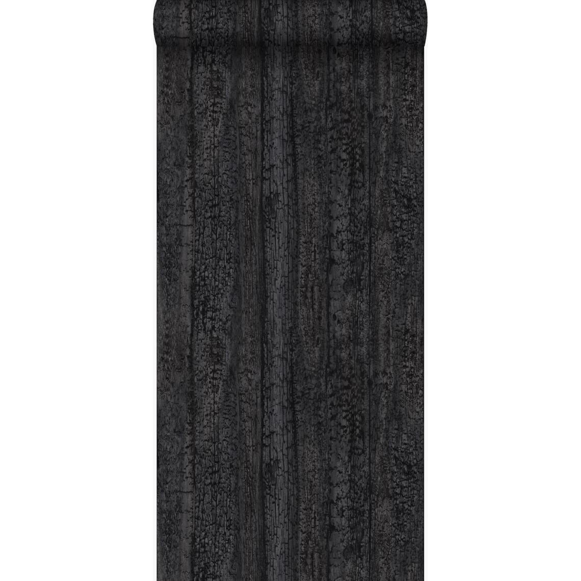 Origin - Origin papier peint imitation bois noir - 347531 - 53 cm x 10.05 m - Papier peint