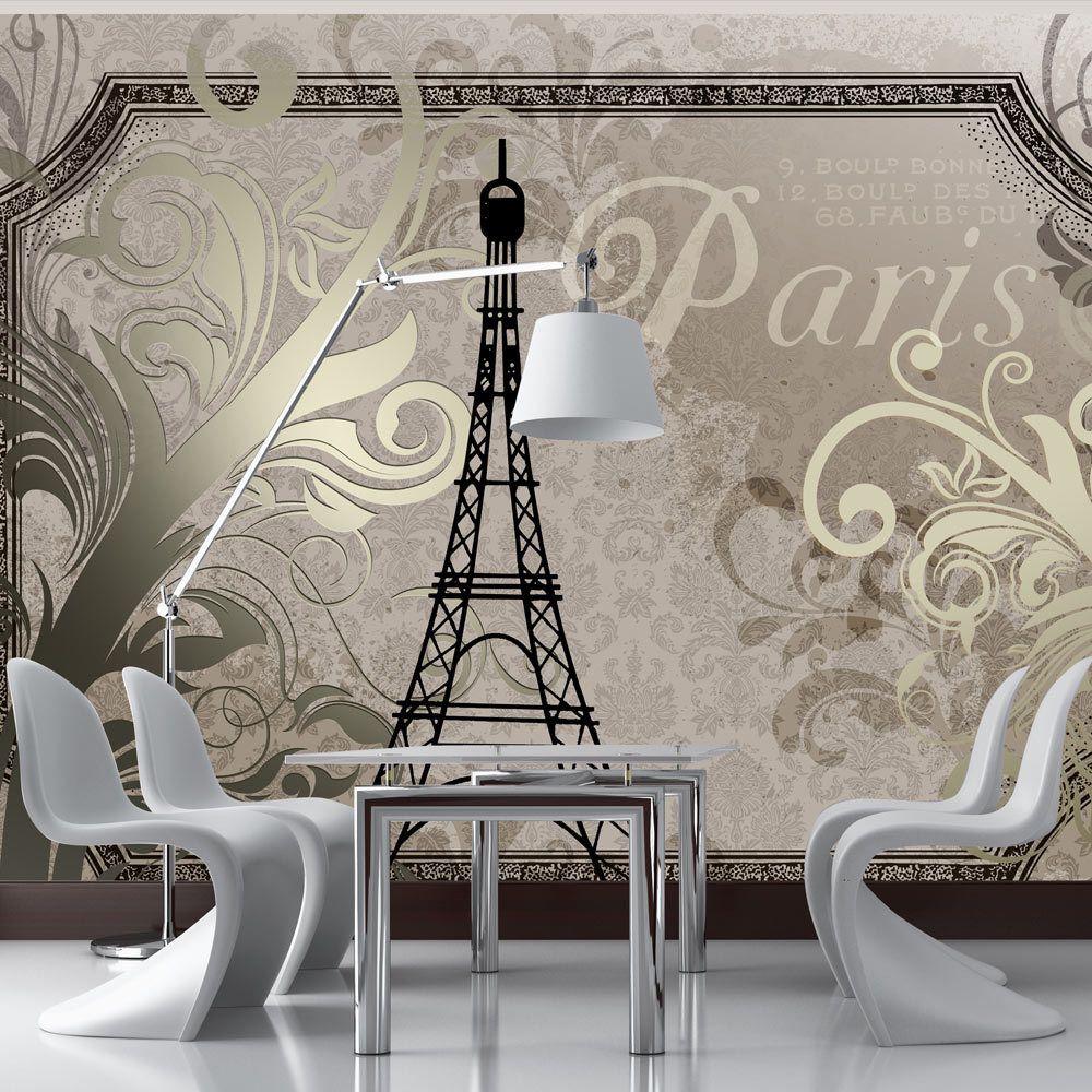 Artgeist - Papier peint - Vintage Paris - gold 100x70 - Papier peint
