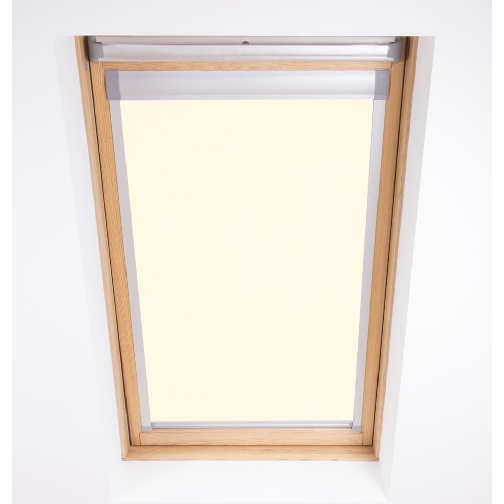 Bloc Blinds - Store opaque pour l'ajustement des fenêtres de toit Velux, MK04, Crème - Store compatible Velux