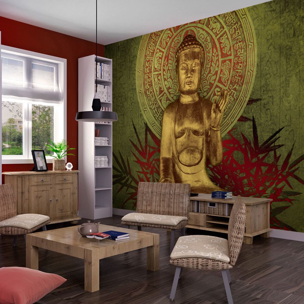 Bimago - Papier peint - Le Bouddha d'or - Décoration, image, art | Orient | - Papier peint