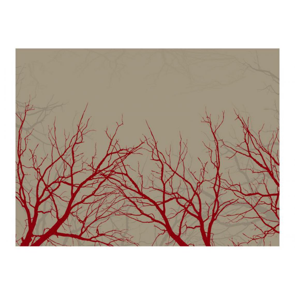 Artgeist - Papier peint - Red-hot branches .Taille : 350x270 - Papier peint