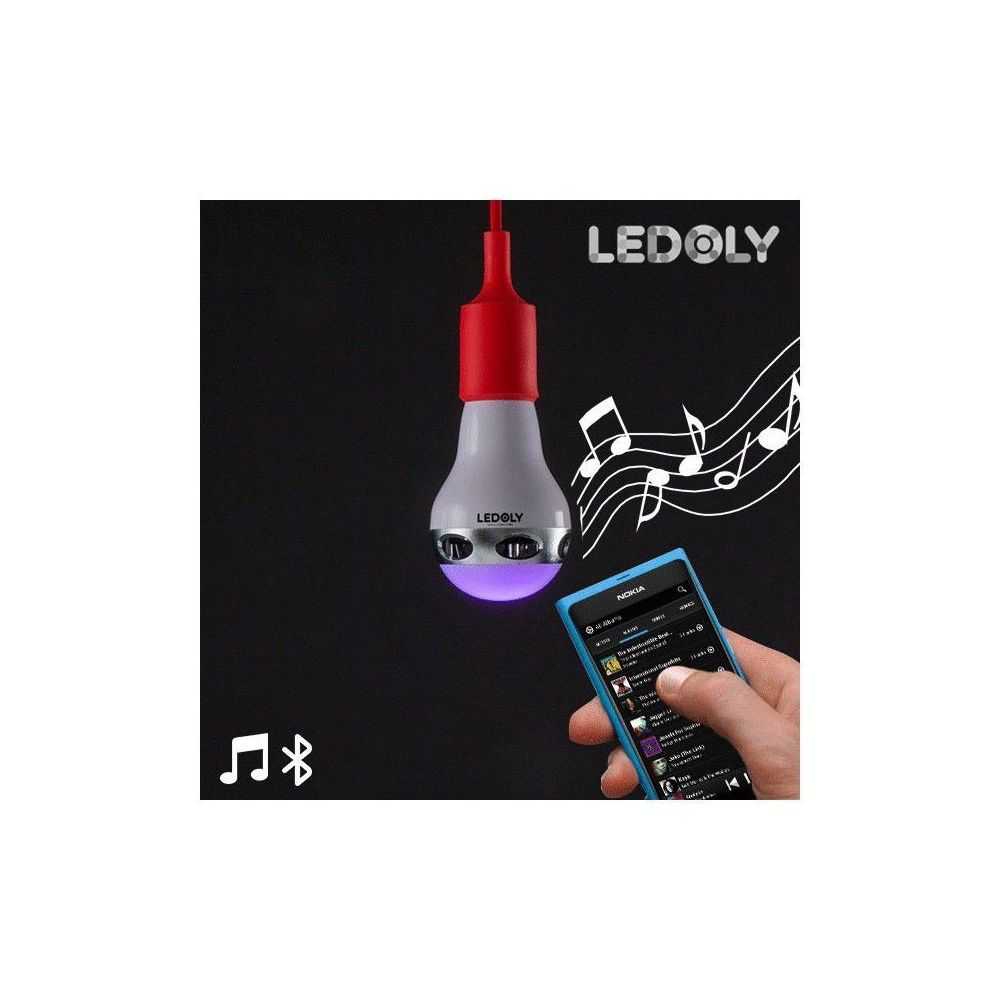 marque generique - Ampoule LED Multicouleur Bluetooth avec Haut-Parleur Ledoly C2000 - Ampoules LED
