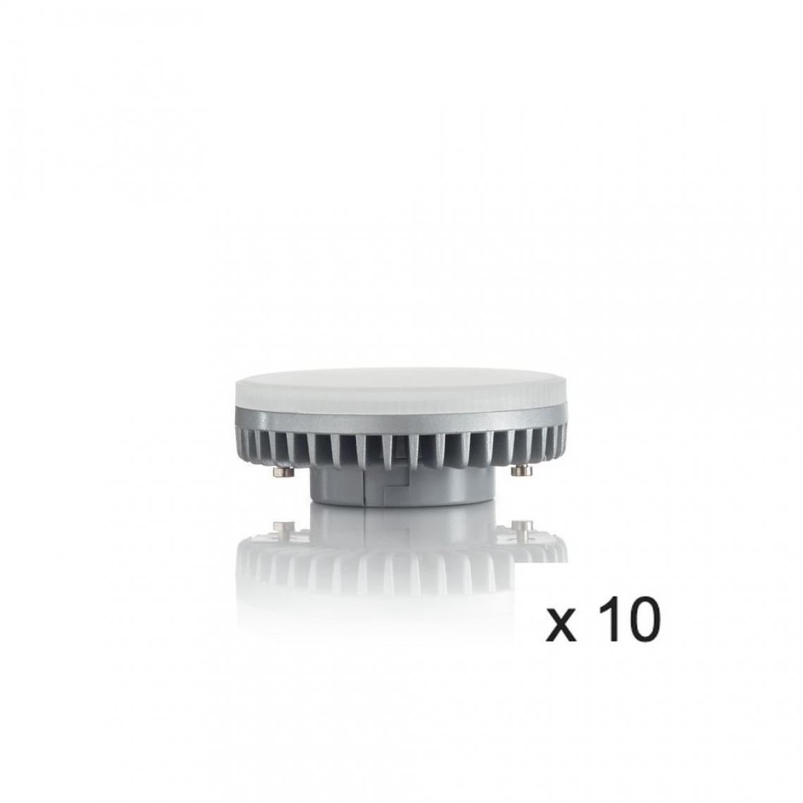 Ideal Lux - Ampoule (x10) 9,5W GX53 Blanc Aluminium D7,5 154008 - Ampoules LED