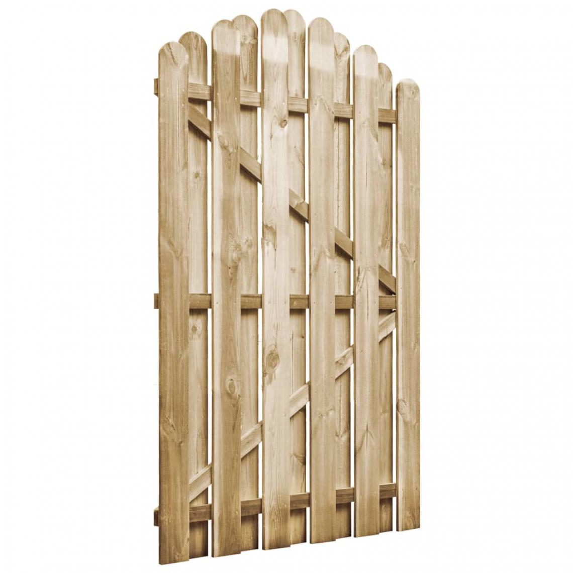 Icaverne - Icaverne - Portillons reference Portail de jardin Bois pin imprégné 100x150cm Design d'arche - Portillon