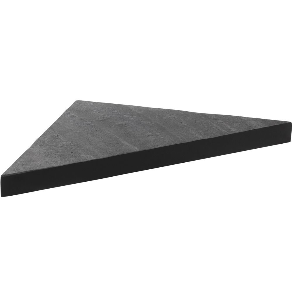 U-Tile - Etagère d'angle pierre naturelle (modèle graphite) - 24 x 24 cm x 2,4 cm d'épaisseur (résiste jusqu'à 15 kilos) - Receveur de douche