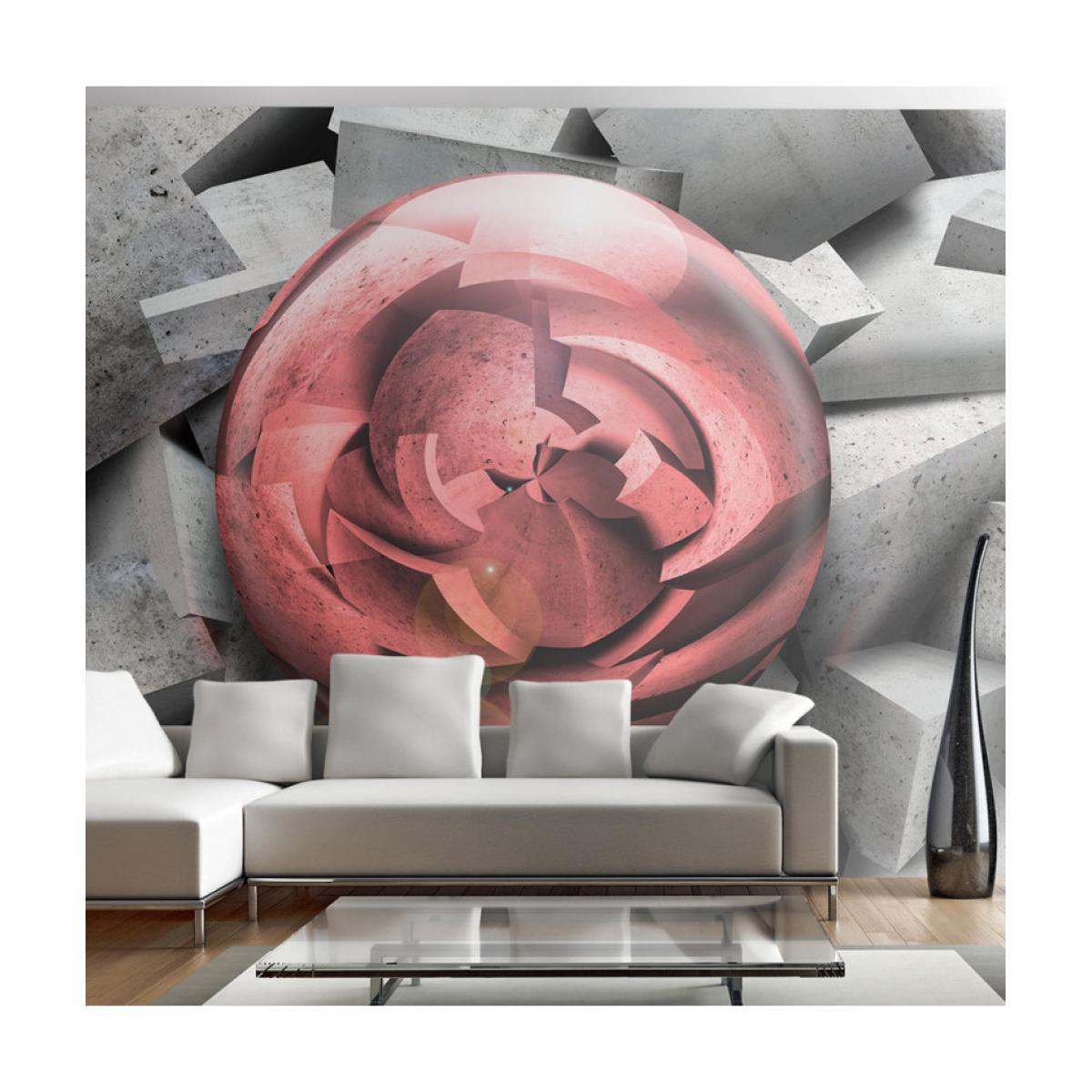 Artgeist - Papier peint - Rose de pierre 200x140 - Papier peint