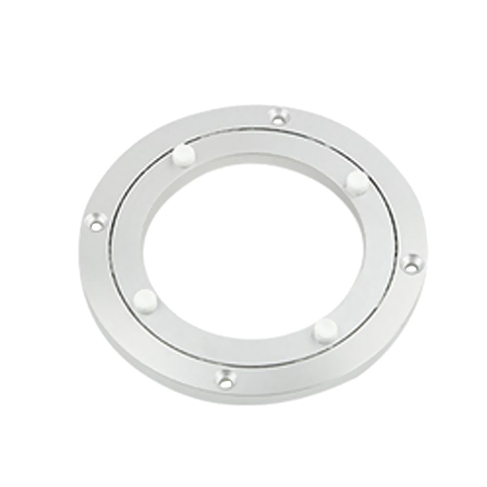 marque generique - Table d'appui rotative rotative en alliage d'aluminium ronde en argent blanc 5,5 pouces - Kitchenette