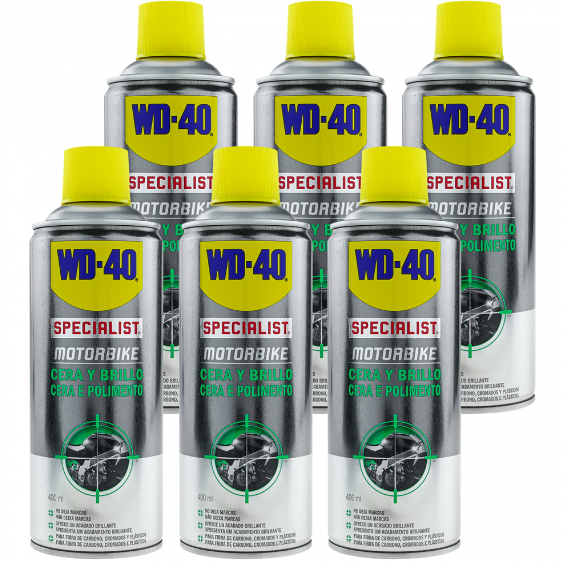 Wd-40 - Wax and shine SPECIALIST MOTORBIKE 400 ml (boîte de 6 unités) - Mastic, silicone, joint