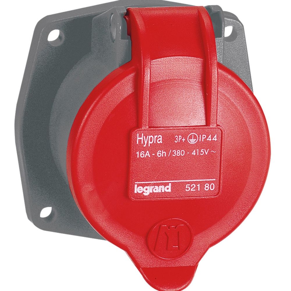 Legrand - prise tableau 16 ampères 3p+t ip44 rouge td ml - legrand hypra 052180 - Fiches électriques