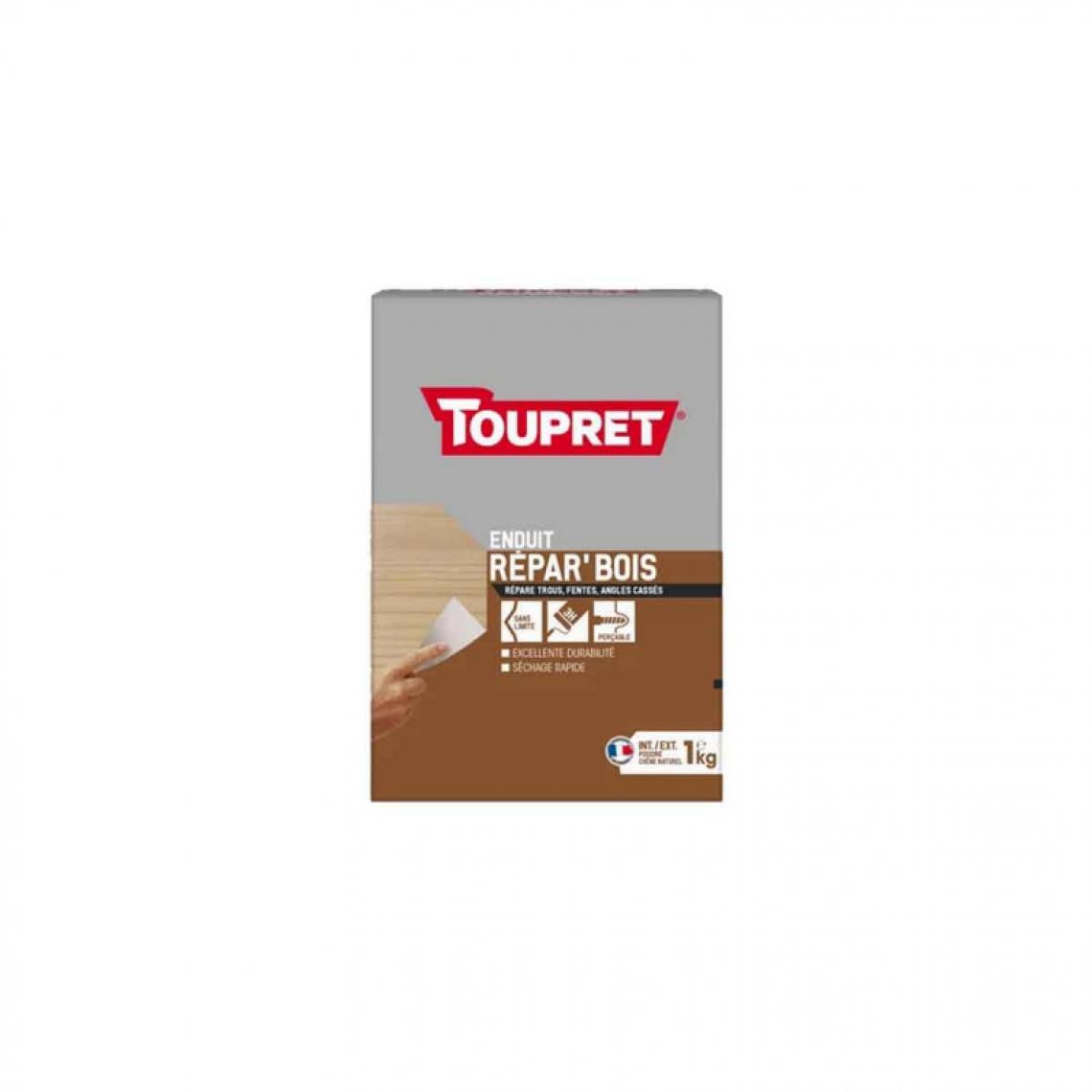 Toupret - Rebouchage bois 2 en 1 Poudre TOUPRET 1kg - BCREPBO01 - Mastic, silicone, joint