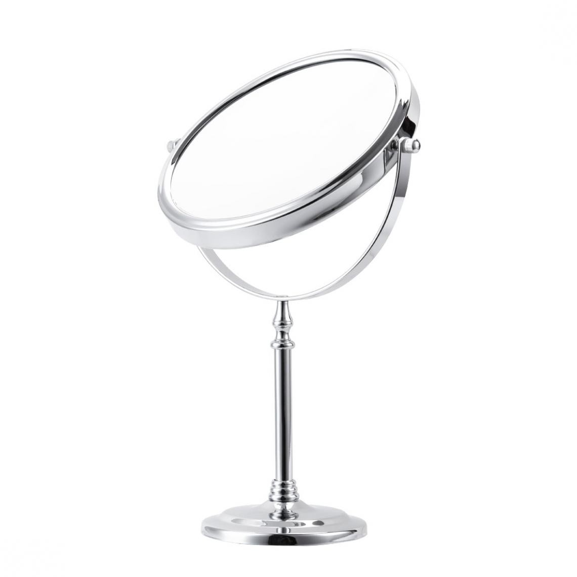 Universal - Beauté LED miroir de maquillage lampe USB charge miroir de maquillage intelligent miroir de maquillage multifonctionnel de bureau(Argent) - Miroir de salle de bain