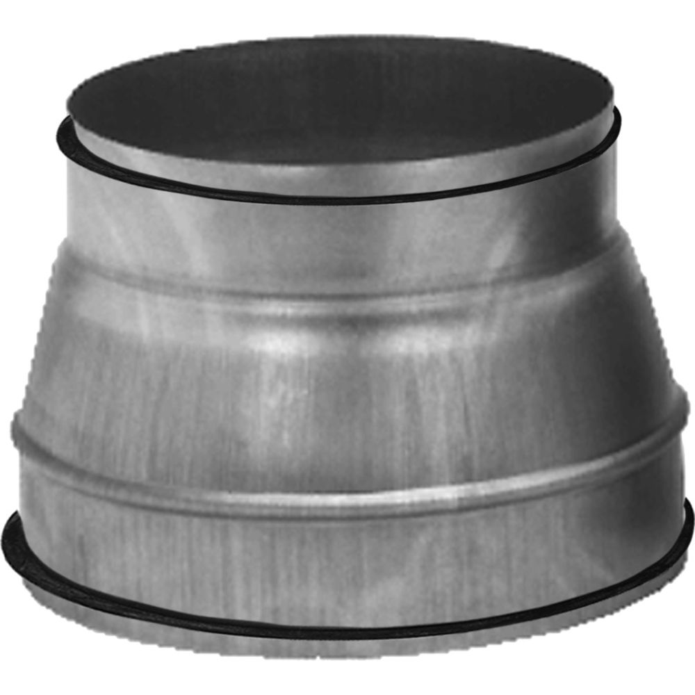 Unelvent - réduction conique à joint - en galva - diamètre 250 vers 125 - unelvent 865697 - Grille d'aération