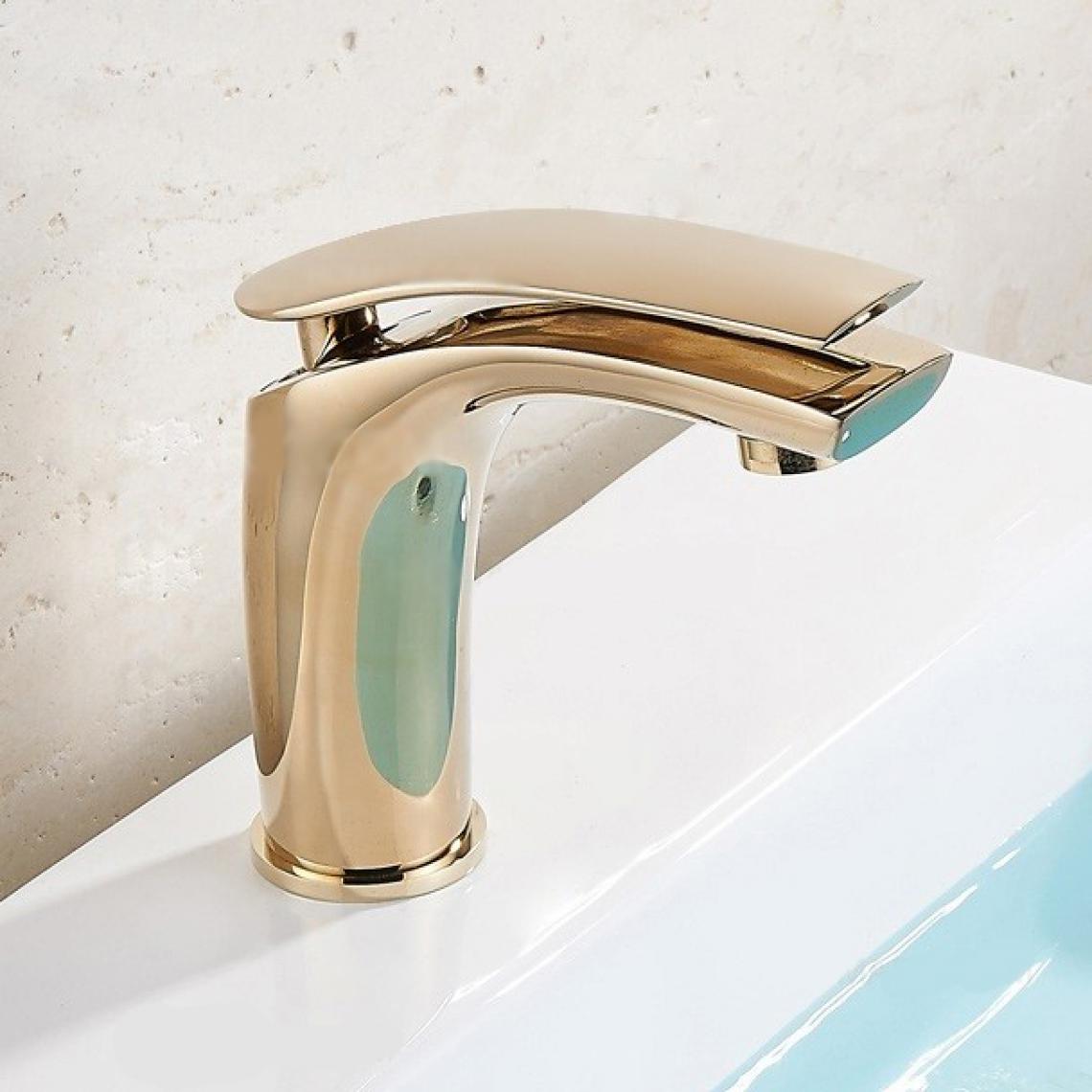 Lookshop - Robinet lavabo mitigeur contemporain en diverses finitions doré - Robinet de lavabo