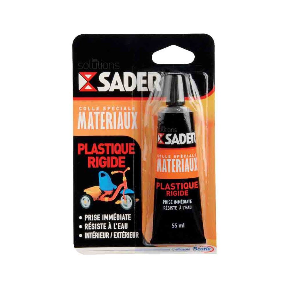 Sader - SADER - Colle plastique rigide 55ml - Mastic, silicone, joint