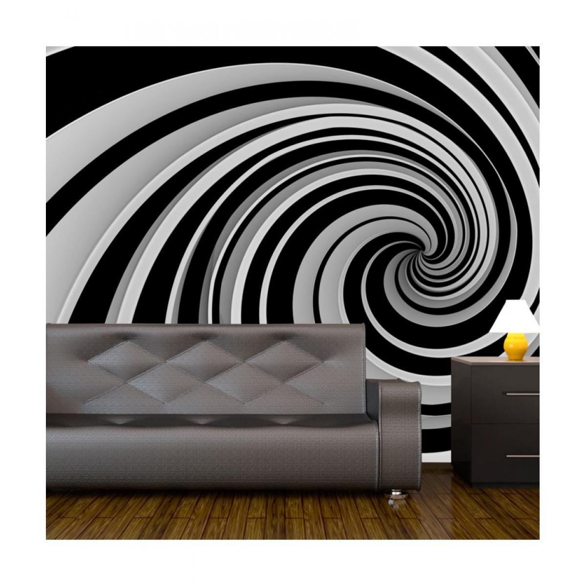 Artgeist - Papier peint - Black and white swirl 250x193 - Papier peint