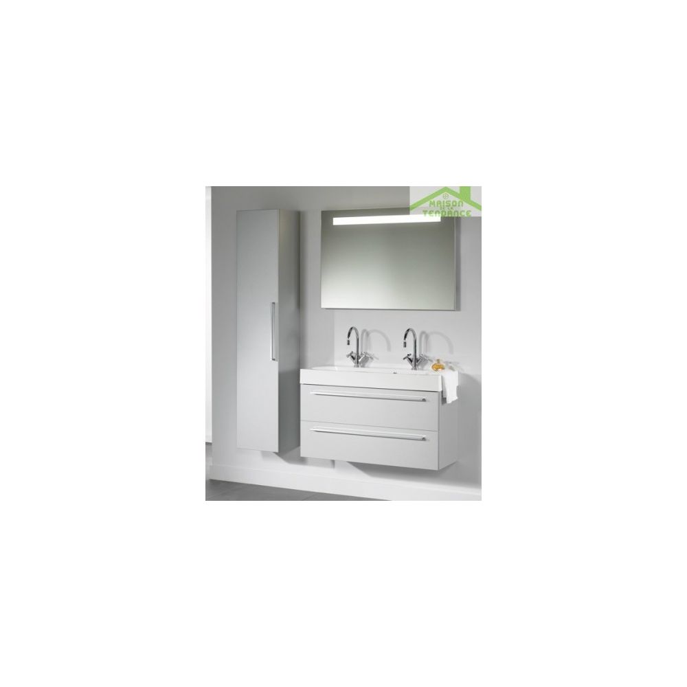 Riho - Ensemble meuble & lavabo RIHO SLIMLINE SET 72 100x38 H 60,5 cm - Acrylique brillant - Lavabo