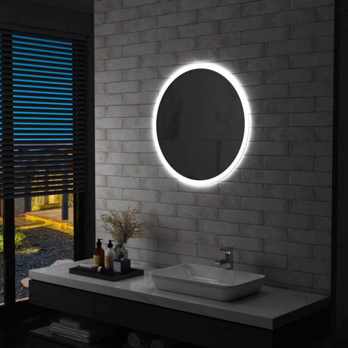 Chunhelife - Miroir à LED pour salle de bain 70 cm - Miroir de salle de bain
