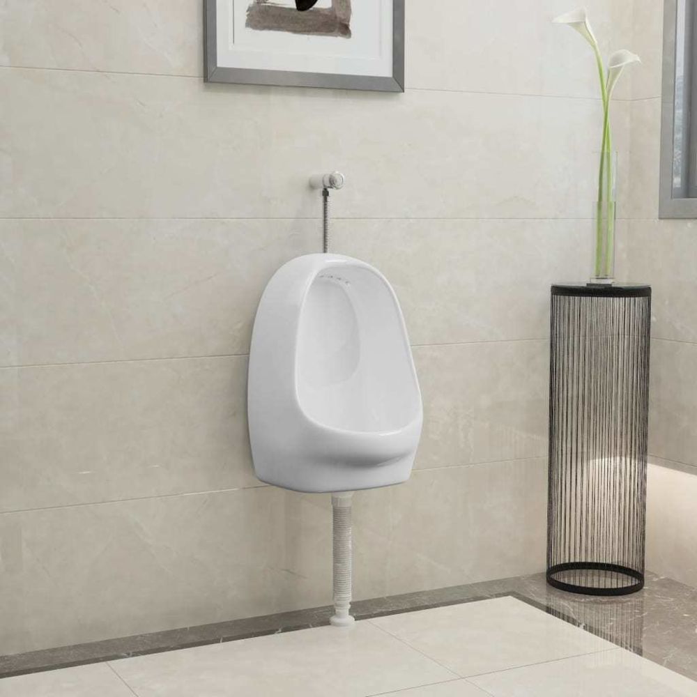 marque generique - Esthetique Toilettes & bidets selection Kinshasa Urinoir suspendu avec valve de chasse d'eau Céramique Blanc - WC
