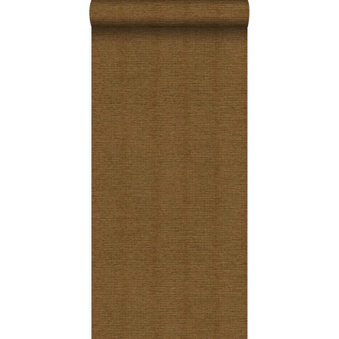 Origin - Origin papier peint lin brun rouille - 347379 - 53 cm x 10,05 m - Papier peint