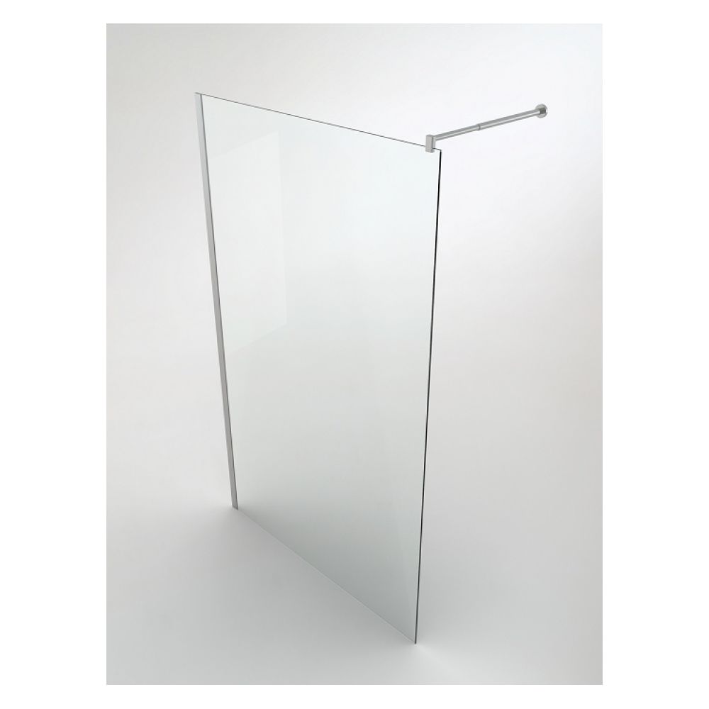 Aurlane - Paroi de douche fixe 120cm Parma verre transparent - Cabine de douche