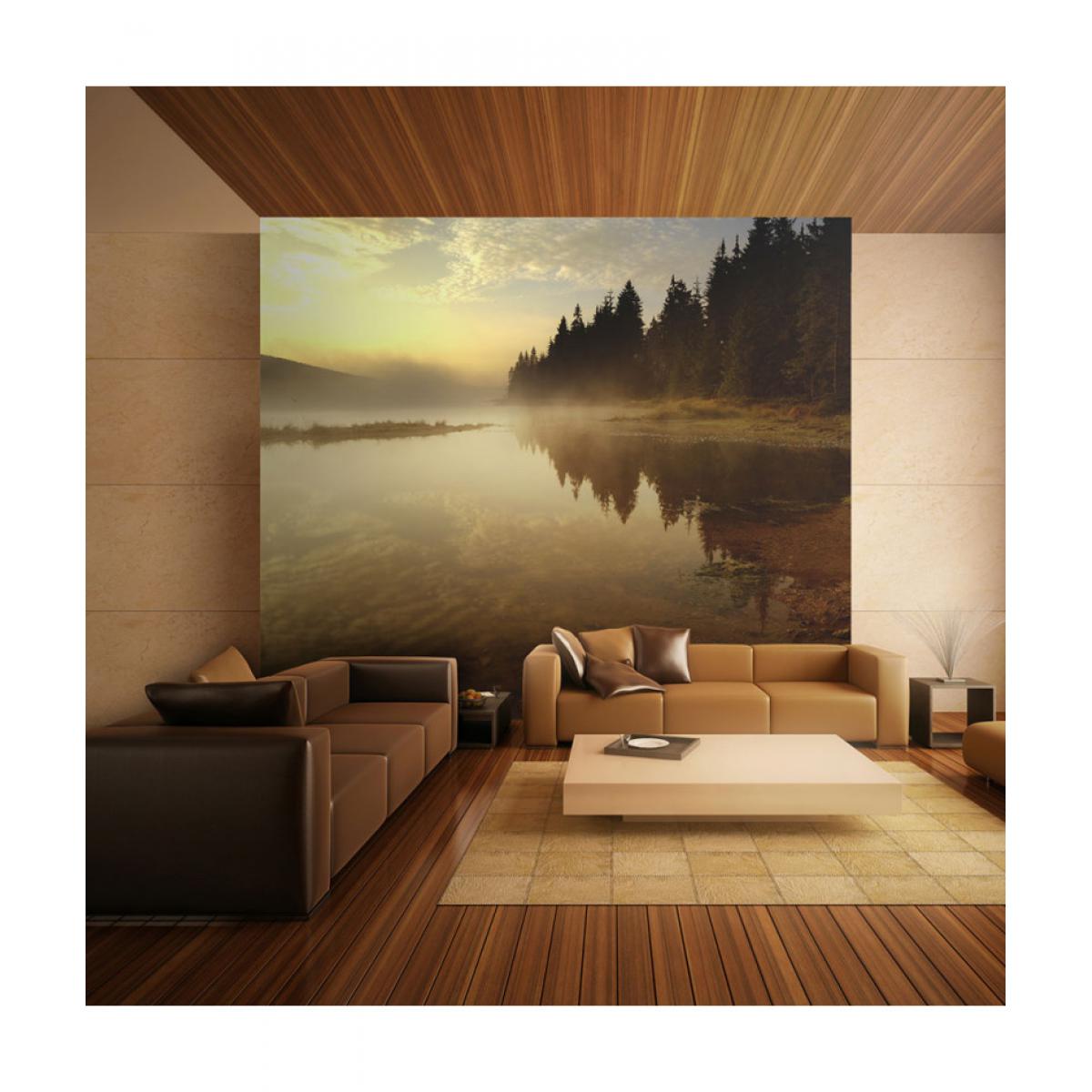 Artgeist - Papier peint - Forêt et lac 200x154 - Papier peint