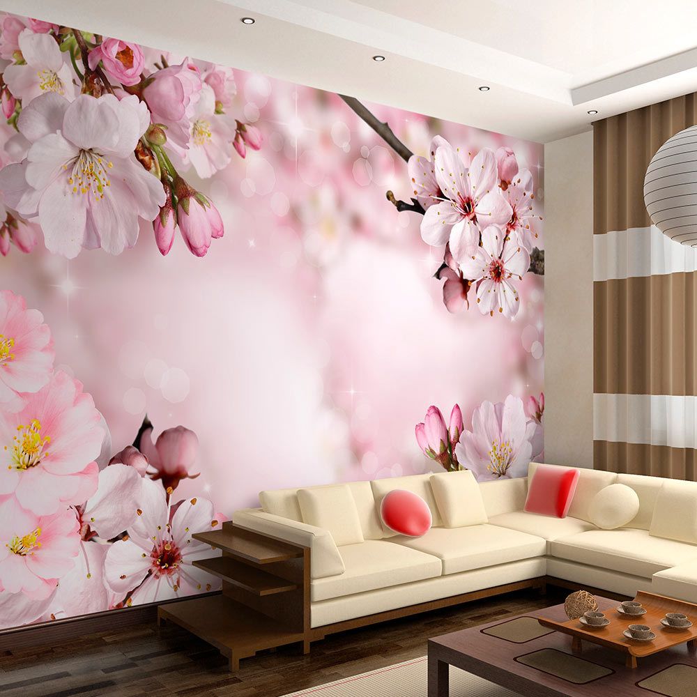 marque generique - 250x175 Papier peint Fleurs cerisiers Fleurs Inedit Spring Cherry Blossom - Papier peint