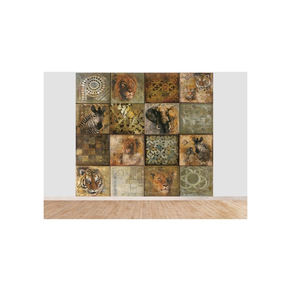 Rendez Vous Deco - Papier peint panoramique Safari 300 x 270 cm - Papier peint
