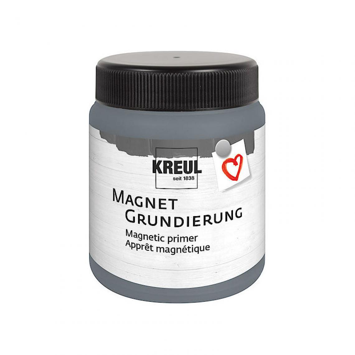 Kreul - KREUL Apprêt magnétique, 250 ml, noir () - Peinture intérieure