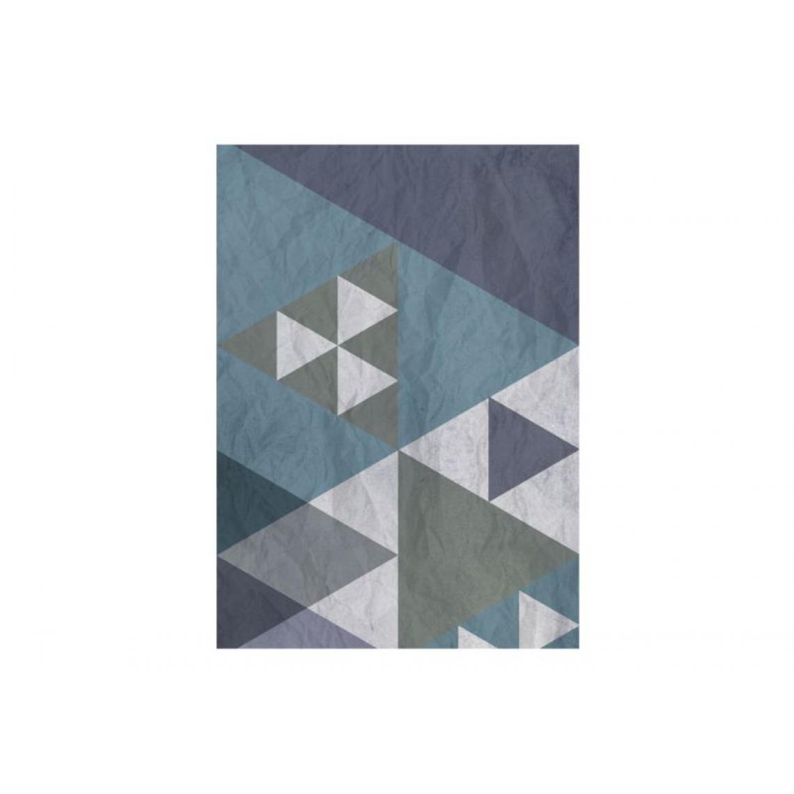 Artgeist - Papier peint - Blue patchwork .Taille : 50x1000 - Papier peint
