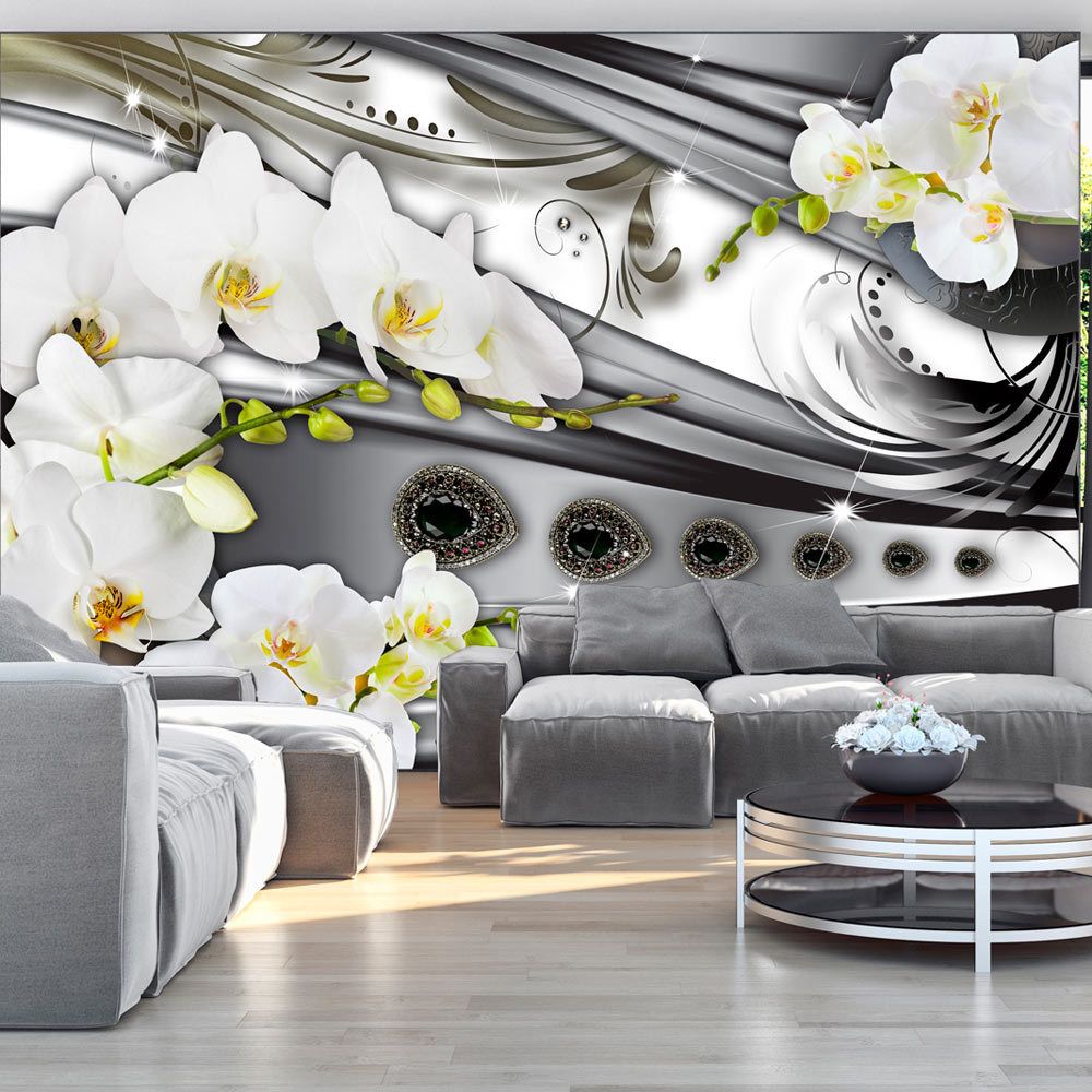marque generique - 150x105 Papier peint Orchidées Fleurs Admirable Orchids & jewelry - Papier peint