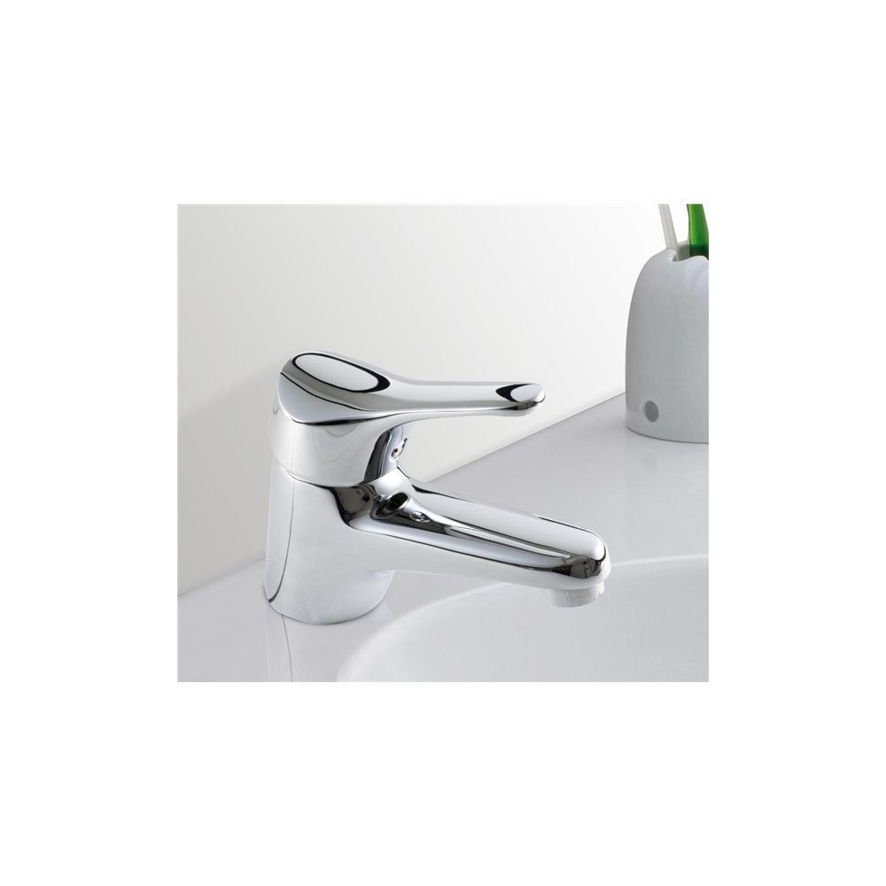 marque generique - Robinet Mitigeur de lavabo chrome cartouche ceramique Economie d eau - Robinet de lavabo