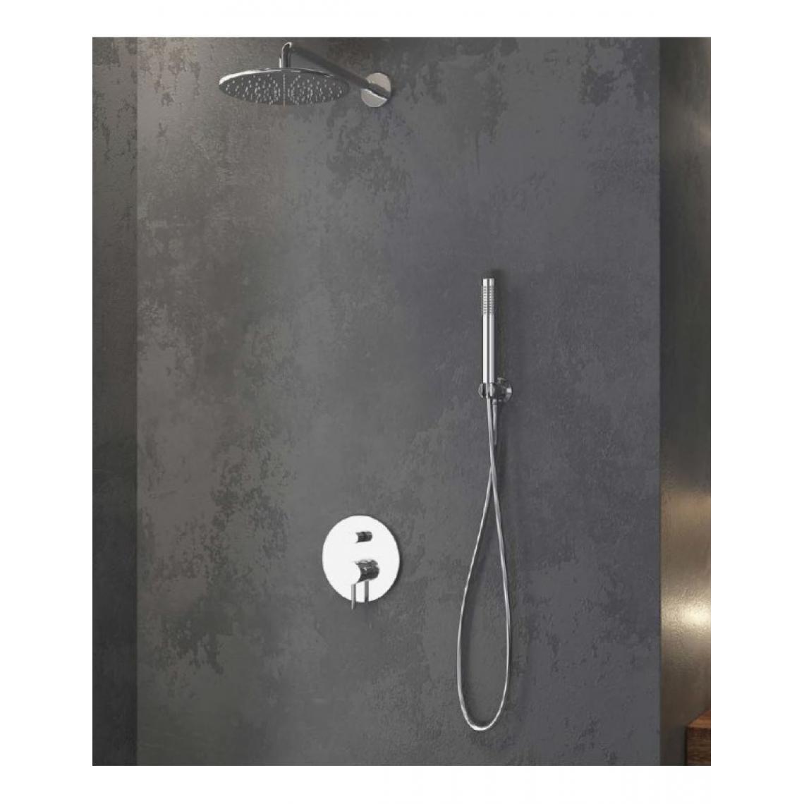 Karag - Ensemble de douche à encastrer ARTEMIS avec douchette en chrome - Mitigeur douche