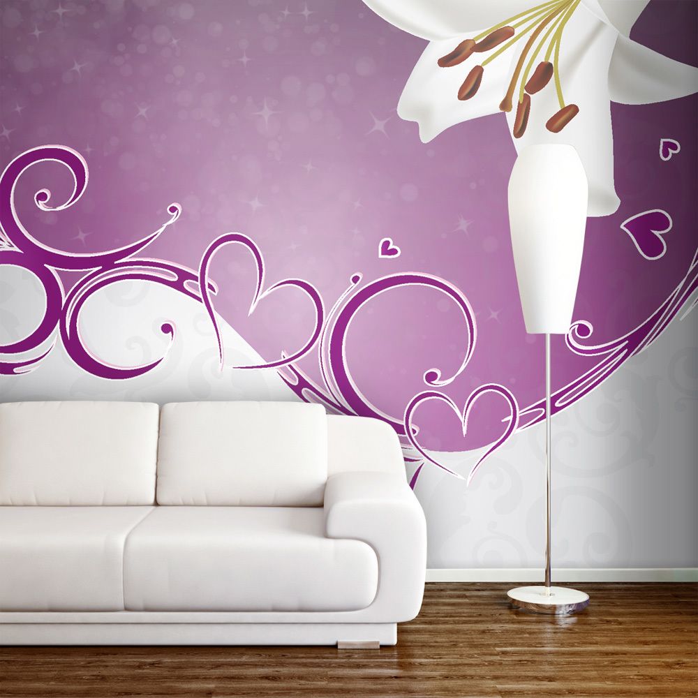 Bimago - Papier peint - Joyfulness - Décoration, image, art | Fleurs | Lilies | - Papier peint