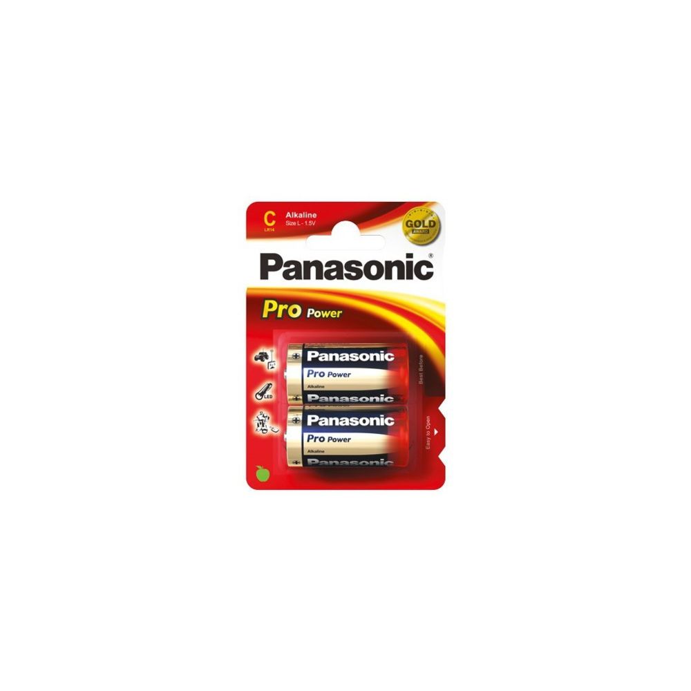 Panasonic - Rasage Electrique - LR 14 PPP 2-BL Panasonic PRO POWER - Piles rechargeables