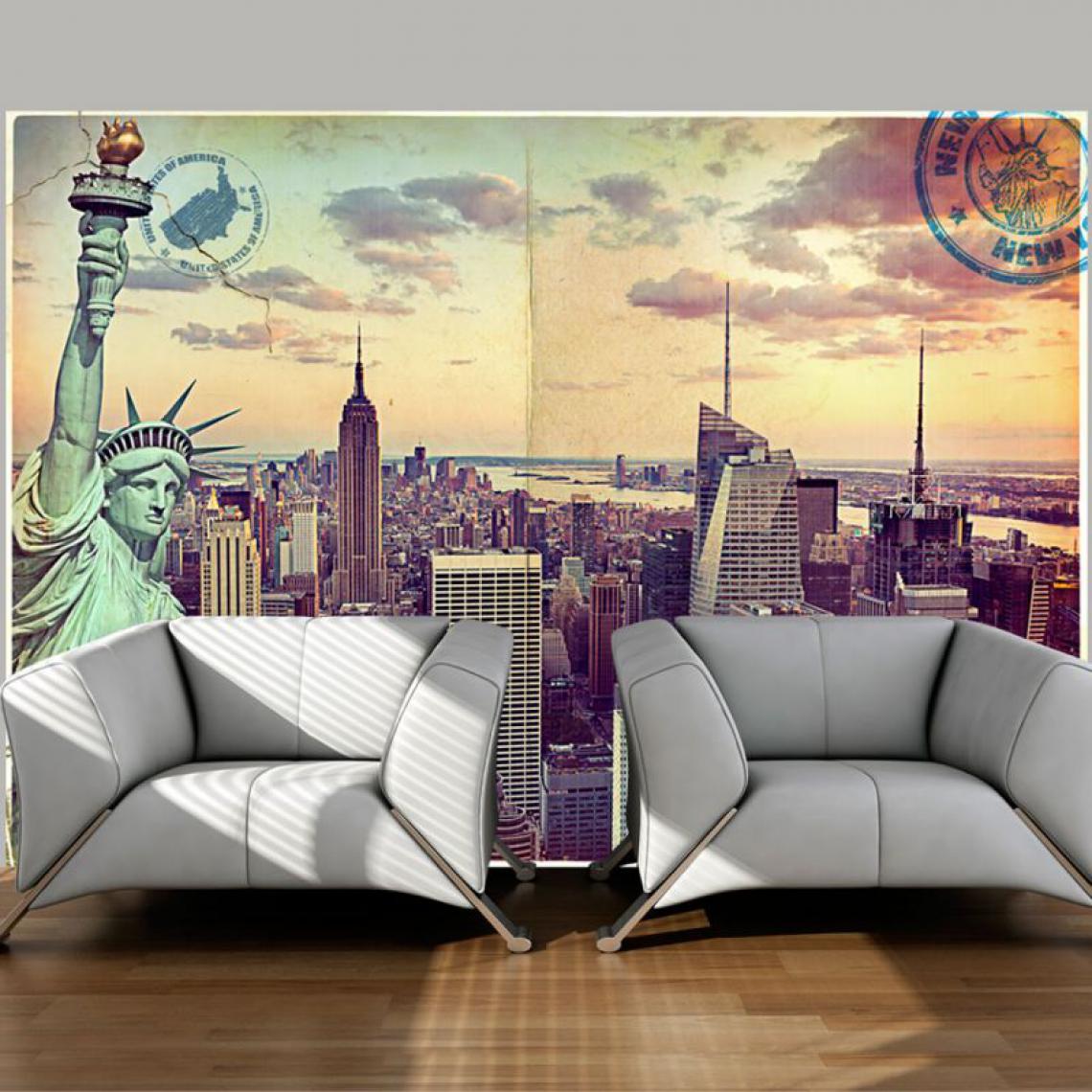Artgeist - Papier peint - Postcard from New York .Taille : 350x245 - Papier peint