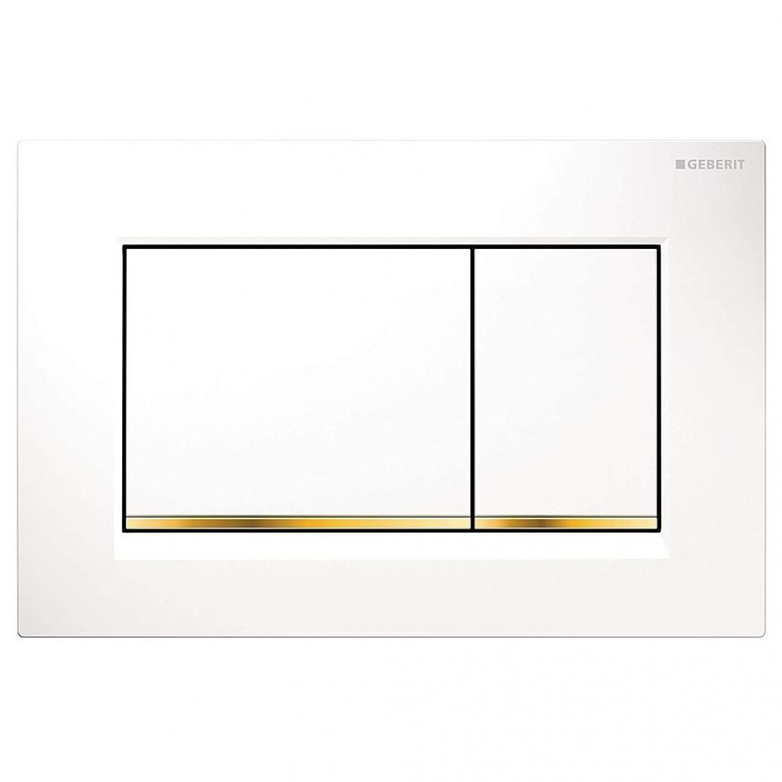 Geberit - Geberit - Plaque de déclenchement Sigma 30 blanc/ doré - 115.883.KK.1 - Accessoires chaudière