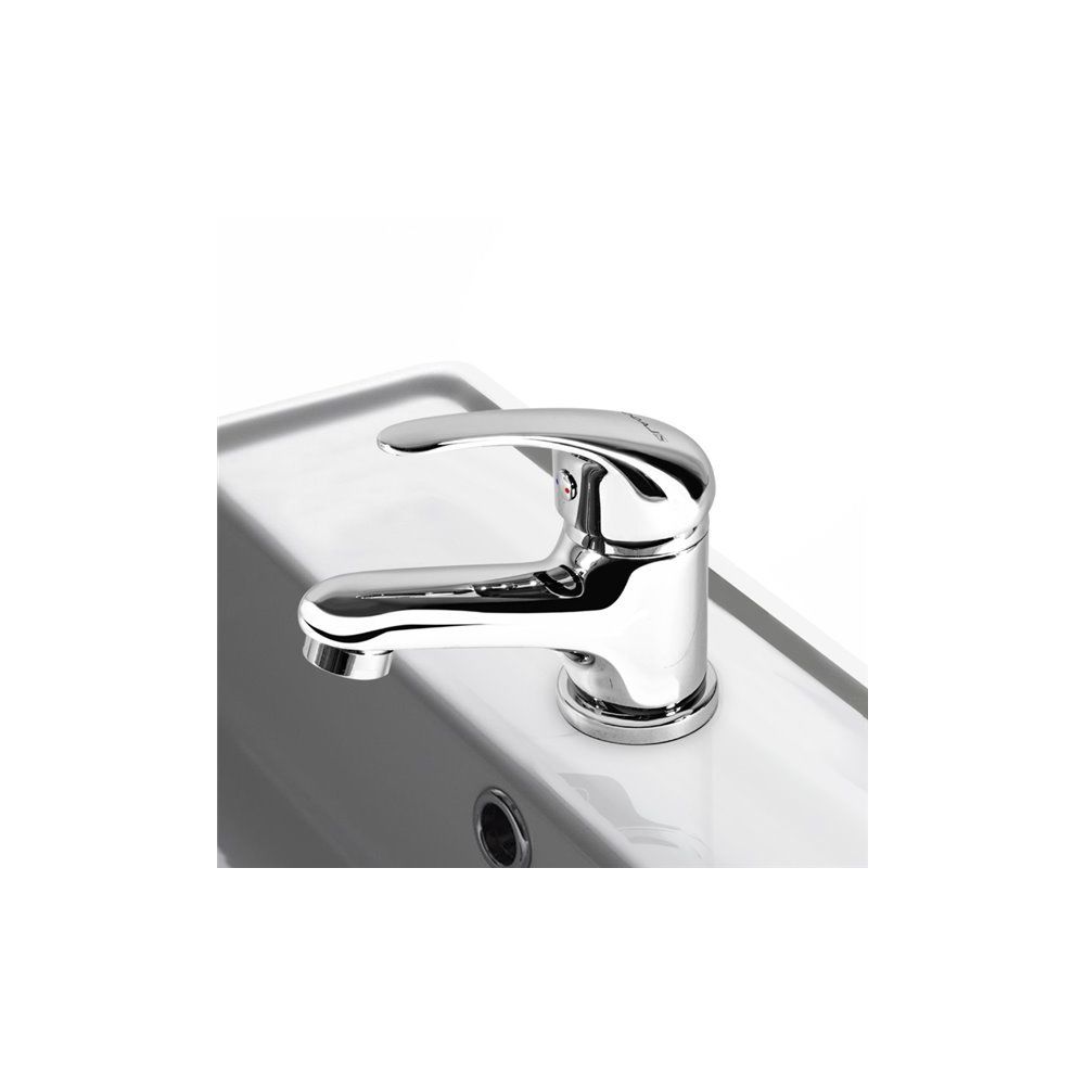 marque generique - Robinet mitigeur de lavabo bas en laiton chrome avec systeme vidage - Robinet de lavabo