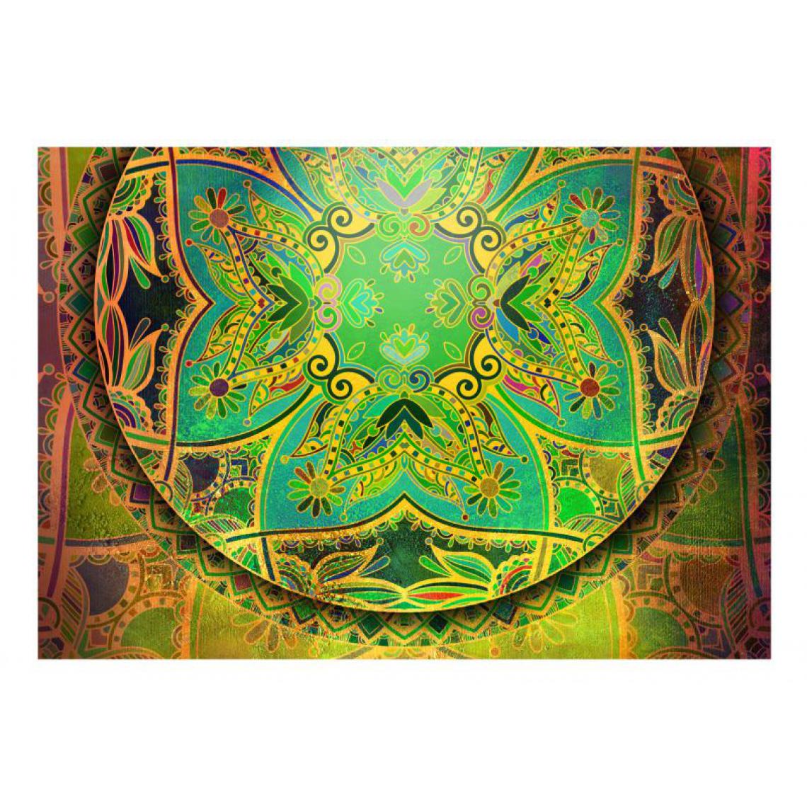 Artgeist - Papier peint - Mandala: Emerald Fantasy .Taille : 400x280 - Papier peint