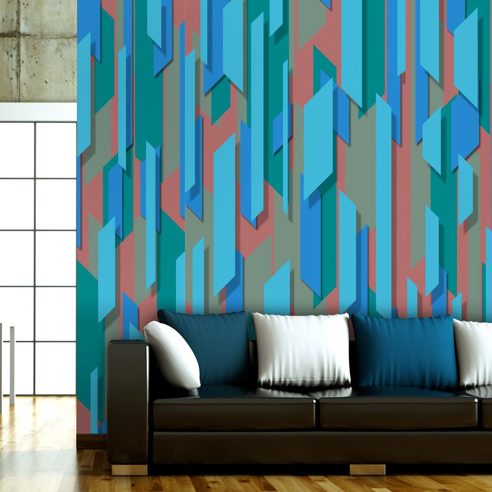 Bimago - Papier peint - Blue lagoon - Décoration, image, art | Deko Panels | 50x1000 cm | - Papier peint