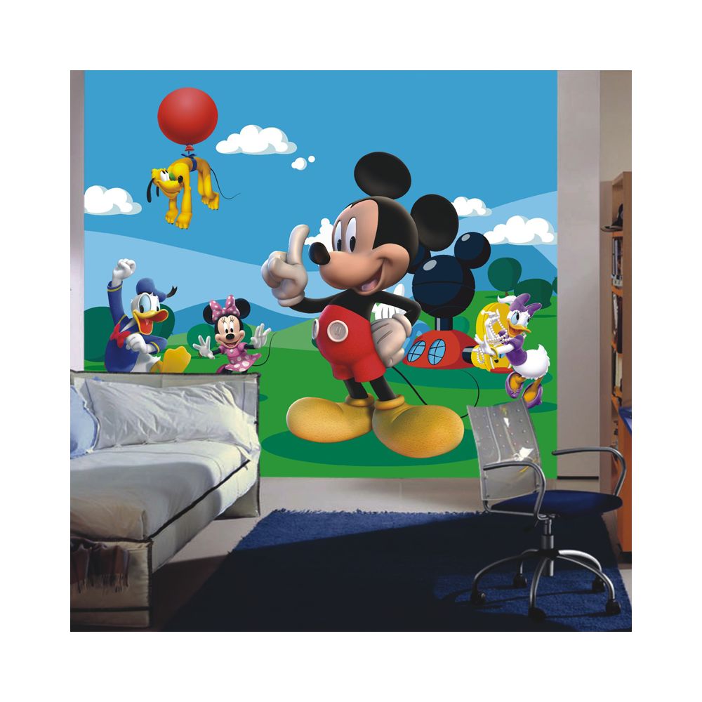 Bebe Gavroche - Papier peint XXL intisse La Maison de Mickey & Minnie Disney 360X255 CM - Papier peint