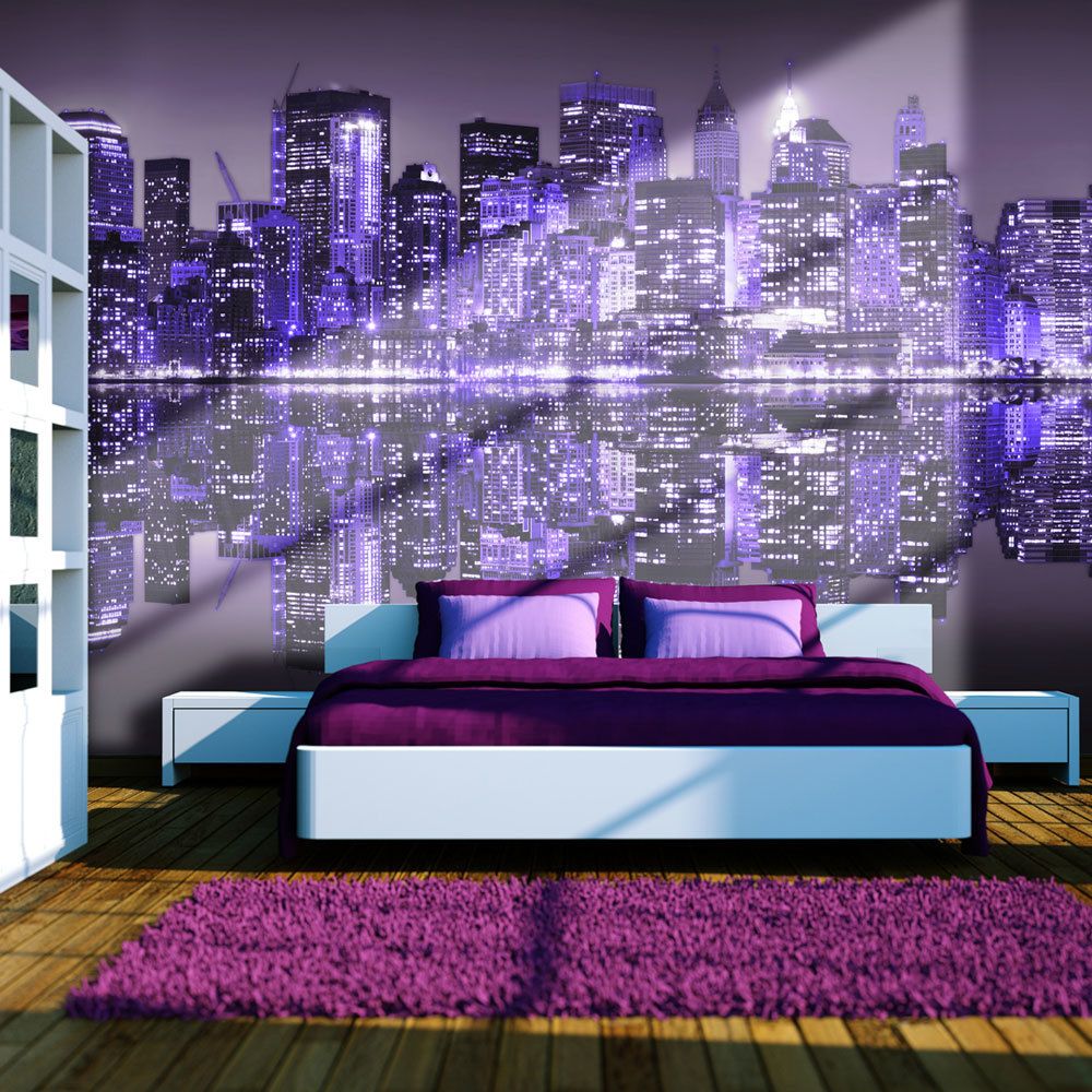 Bimago - Papier peint | Into the violet | 200x154 | Ville et Architecture | New York | NYC | - Papier peint