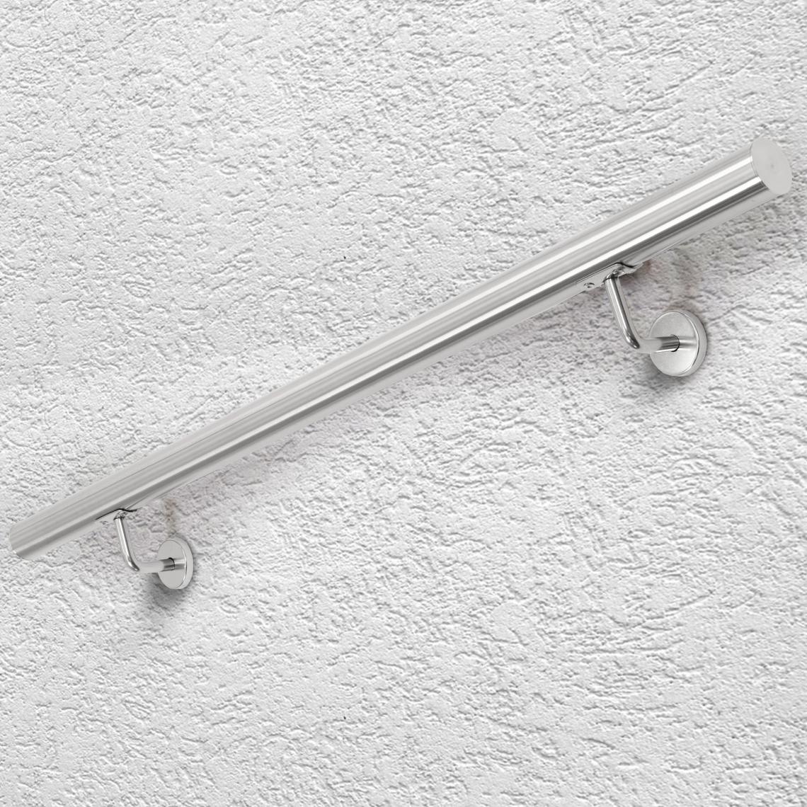 Ecd Germany - Main courante escalier en acier inoxydable rampe barre appui rambarde 100 cm - Escalier escamotable